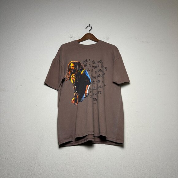 Bob Marley Other - Bob Marley Official Graphic T Shirt Men L Brown Band Reggae Classic Streetwear